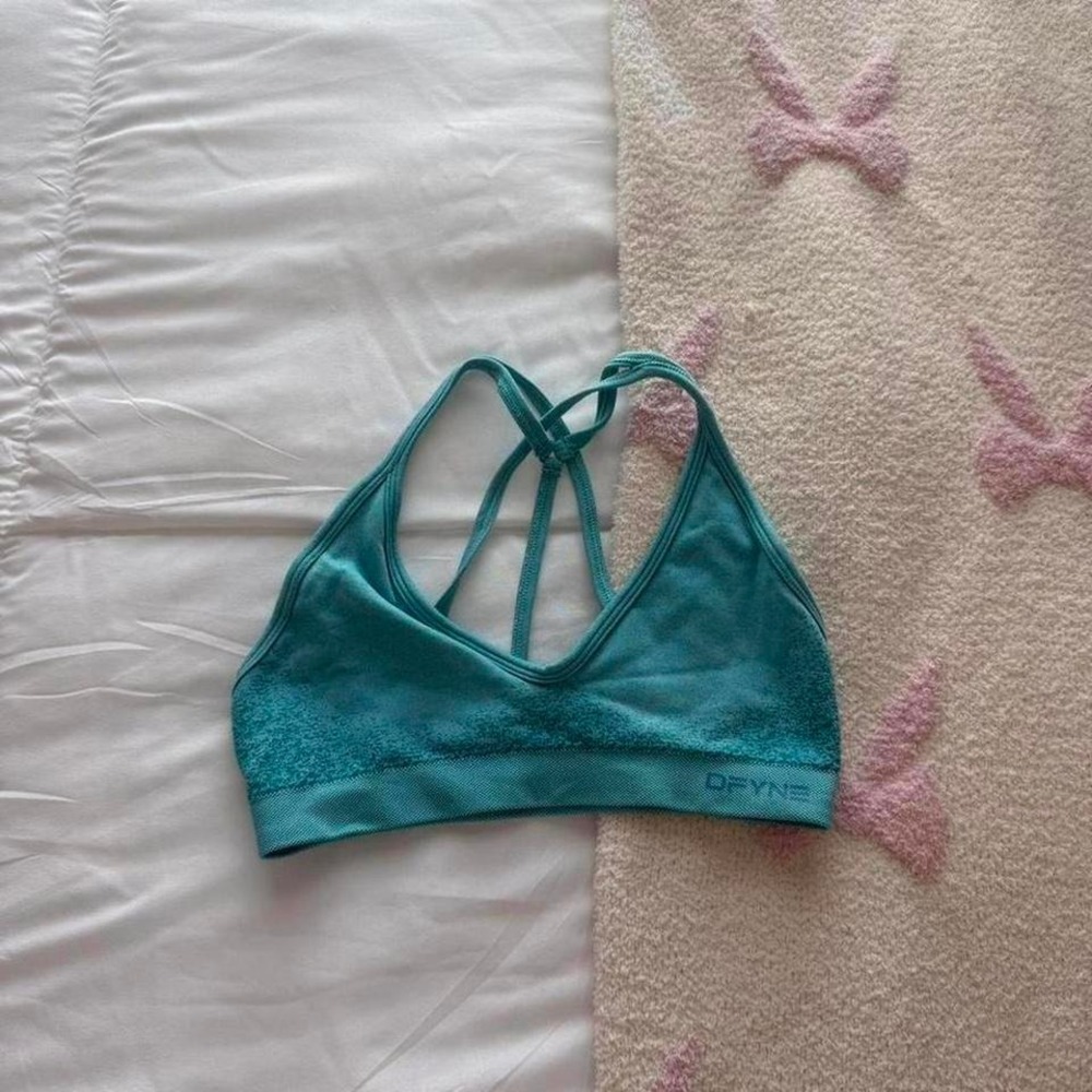 turquoise dfyne sports‎ bra